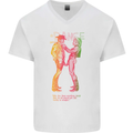 As Worn By Sid Vicious Naked Cowboys LGBT Mens V-Neck Cotton T-Shirt White