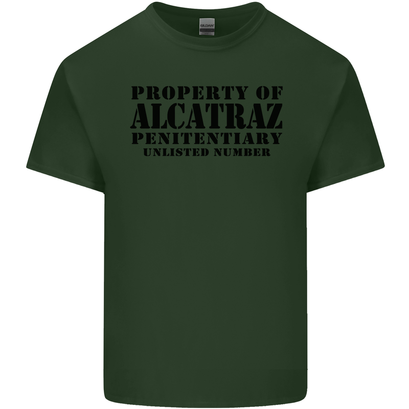As Worn by Debbie Harry Alcatraz Mens Cotton T-Shirt Tee Top Forest Green