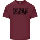 As Worn by Debbie Harry Alcatraz Mens Cotton T-Shirt Tee Top Maroon