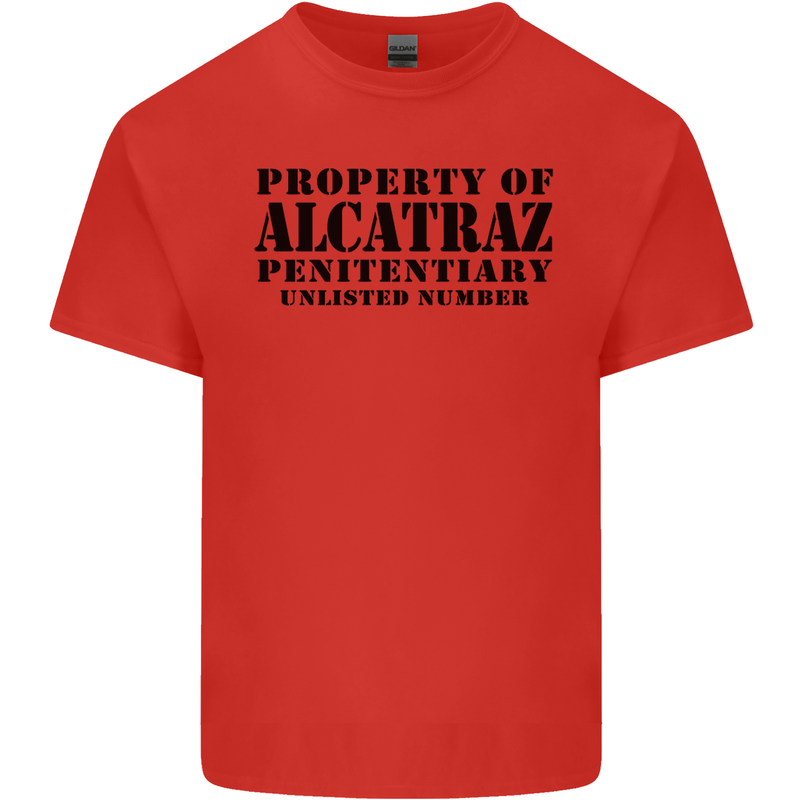 As Worn by Debbie Harry Alcatraz Mens Cotton T-Shirt Tee Top Red