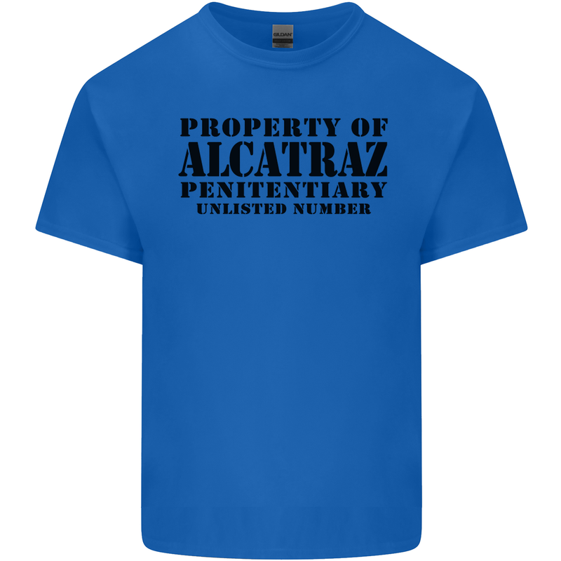 As Worn by Debbie Harry Alcatraz Mens Cotton T-Shirt Tee Top Royal Blue