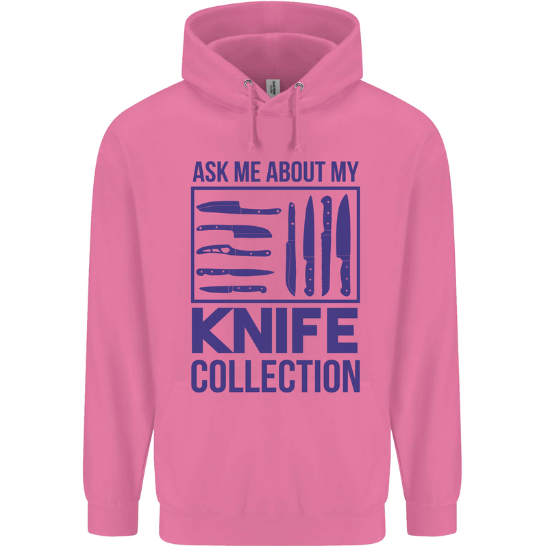 Ask About My Knife Collection Funny Chef Childrens Kids Hoodie Azalea