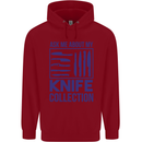 Ask About My Knife Collection Funny Chef Childrens Kids Hoodie Red