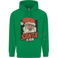 Ask Your Mum If Santa Real Funny Christmas Childrens Kids Hoodie Irish Green