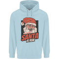 Ask Your Mum If Santa Real Funny Christmas Childrens Kids Hoodie Light Blue