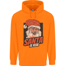 Ask Your Mum If Santa Real Funny Christmas Childrens Kids Hoodie Orange