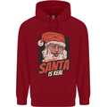 Ask Your Mum If Santa Real Funny Christmas Childrens Kids Hoodie Red