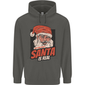 Ask Your Mum If Santa Real Funny Christmas Childrens Kids Hoodie Storm Grey