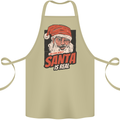 Ask Your Mum If Santa Real Funny Christmas Cotton Apron 100% Organic Khaki