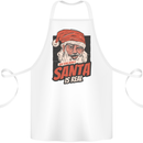 Ask Your Mum If Santa Real Funny Christmas Cotton Apron 100% Organic White