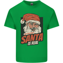 Ask Your Mum If Santa Real Funny Christmas Mens Cotton T-Shirt Tee Top Irish Green