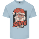 Ask Your Mum If Santa Real Funny Christmas Mens Cotton T-Shirt Tee Top Light Blue
