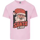 Ask Your Mum If Santa Real Funny Christmas Mens Cotton T-Shirt Tee Top Light Pink