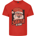 Ask Your Mum If Santa Real Funny Christmas Mens Cotton T-Shirt Tee Top Red