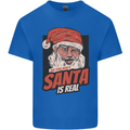 Ask Your Mum If Santa Real Funny Christmas Mens Cotton T-Shirt Tee Top Royal Blue