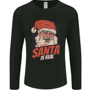 Ask Your Mum If Santa Real Funny Christmas Mens Long Sleeve T-Shirt Black