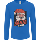 Ask Your Mum If Santa Real Funny Christmas Mens Long Sleeve T-Shirt Royal Blue