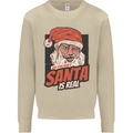 Ask Your Mum If Santa Real Funny Christmas Mens Sweatshirt Jumper Sand