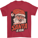 Ask Your Mum If Santa Real Funny Christmas Mens T-Shirt Cotton Gildan Red