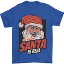 Ask Your Mum If Santa Real Funny Christmas Mens T-Shirt Cotton Gildan Royal Blue
