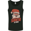 Ask Your Mum If Santa Real Funny Christmas Mens Vest Tank Top Black