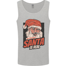 Ask Your Mum If Santa Real Funny Christmas Mens Vest Tank Top Sports Grey