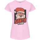 Ask Your Mum If Santa Real Funny Christmas Womens Petite Cut T-Shirt Light Pink