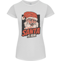 Ask Your Mum If Santa Real Funny Christmas Womens Petite Cut T-Shirt White