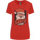 Ask Your Mum If Santa Real Funny Christmas Womens Wider Cut T-Shirt Red