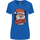 Ask Your Mum If Santa Real Funny Christmas Womens Wider Cut T-Shirt Royal Blue