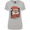 Ask Your Mum If Santa Real Funny Christmas Womens Wider Cut T-Shirt Sports Grey