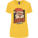 Ask Your Mum If Santa Real Funny Christmas Womens Wider Cut T-Shirt Yellow