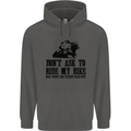 Ask to Ride My Biker Motorbike Motorcycle Childrens Kids Hoodie Storm Grey