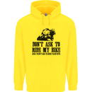 Ask to Ride My Biker Motorbike Motorcycle Childrens Kids Hoodie Yellow