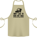 Ask to Ride My Biker Motorbike Motorcycle Cotton Apron 100% Organic Khaki
