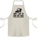Ask to Ride My Biker Motorbike Motorcycle Cotton Apron 100% Organic Natural