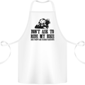 Ask to Ride My Biker Motorbike Motorcycle Cotton Apron 100% Organic White