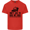 Ask to Ride My Biker Motorbike Motorcycle Kids T-Shirt Childrens Red