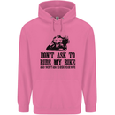 Ask to Ride My Biker Motorbike Motorcycle Mens 80% Cotton Hoodie Azelea