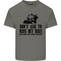 Ask to Ride My Biker Motorbike Motorcycle Mens Cotton T-Shirt Tee Top Charcoal