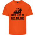 Ask to Ride My Biker Motorbike Motorcycle Mens Cotton T-Shirt Tee Top Orange