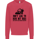 Ask to Ride My Biker Motorbike Motorcycle Mens Sweatshirt Jumper Heliconia