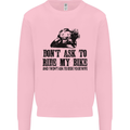 Ask to Ride My Biker Motorbike Motorcycle Mens Sweatshirt Jumper Light Pink