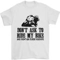 Ask to Ride My Biker Motorbike Motorcycle Mens T-Shirt Cotton Gildan White