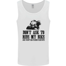 Ask to Ride My Biker Motorbike Motorcycle Mens Vest Tank Top White