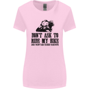 Ask to Ride My Biker Motorbike Motorcycle Womens Wider Cut T-Shirt Light Pink