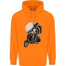 Astro Scooter Spaceman Biker Motorcyle MOD Childrens Kids Hoodie Orange