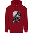 Astro Scooter Spaceman Biker Motorcyle MOD Childrens Kids Hoodie Red