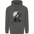 Astro Scooter Spaceman Biker Motorcyle MOD Childrens Kids Hoodie Storm Grey