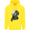 Astro Scooter Spaceman Biker Motorcyle MOD Childrens Kids Hoodie Yellow